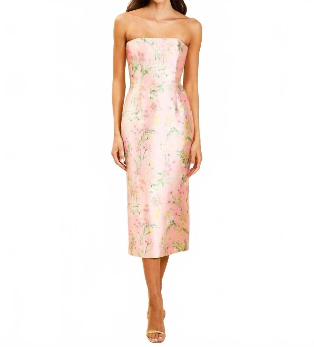 NEW MESTIZA NEW YORK women's sabrina midi dress in rose vines